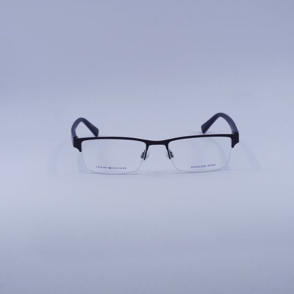 Tommy Hilfiger TH 1759 0FLL 00 Eyeglasses Matte Blue 54mm Rectangle Frame - Picture 3 of 11